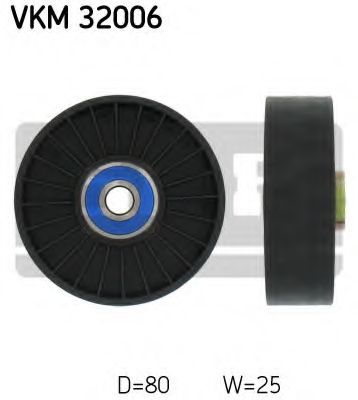Направляющий / паразитный ролик  поликлинового ремня SKF VKM 32006
