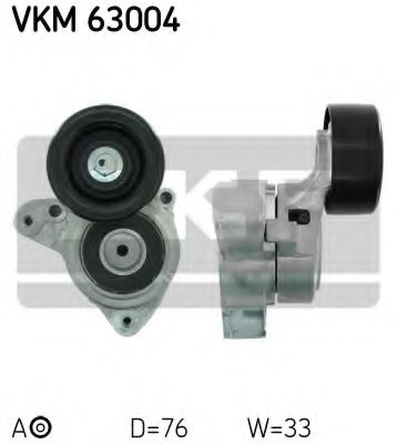 Натяжной ролик поликлинового ремня SKF VKM 63004