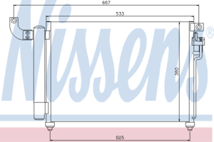 Радиатор кондиционера NISSENS 940003