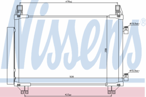 Радиатор кондиционера NISSENS 940050