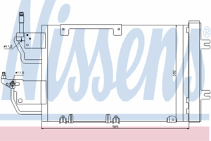 Радиатор кондиционера NISSENS 940052