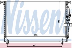 Радиатор кондиционера NISSENS 94232