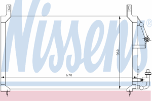Радиатор кондиционера NISSENS 94424