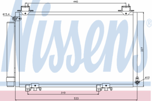 Радиатор кондиционера NISSENS 94516