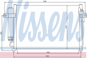 Радиатор кондиционера NISSENS 94646