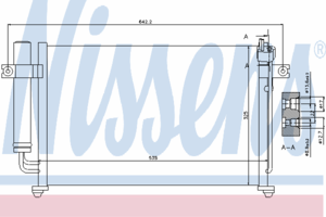 Радиатор кондиционера NISSENS 94647