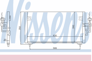 Радиатор кондиционера NISSENS 94702