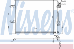 Радиатор кондиционера NISSENS 94858