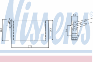 Радиатор отопителя NISSENS 70224