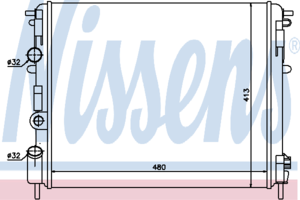 Радиатор охлаждения NISSENS 637931