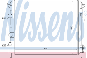 Радиатор охлаждения NISSENS 63809