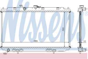 Радиатор охлаждения NISSENS 67344A