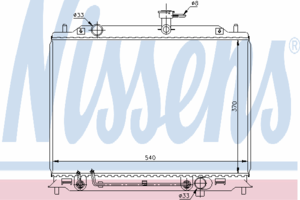 Радиатор охлаждения NISSENS 67504