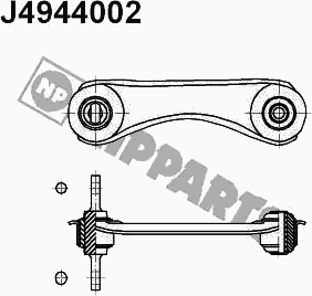 Рычаг подвески NIPPARTS J4944002