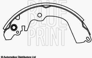 Комплект гальмівних колодок, гальмівна система BLUE PRINT ADC44122 - Фото 2