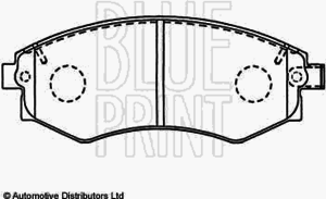Тормозные колодки BLUE PRINT ADG04205 - Фото 1