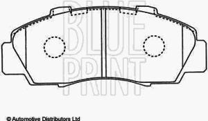 Тормозные колодки BLUE PRINT ADH24246 - Фото 1