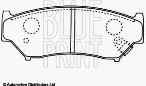 Тормозные колодки BLUE PRINT ADK84219 - Фото 1