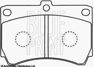 Тормозные колодки BLUE PRINT ADM54249 - Фото 2
