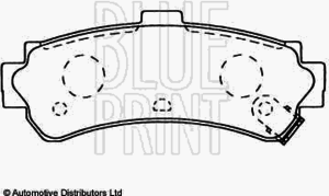 Тормозные колодки BLUE PRINT ADN14260 - Фото 1