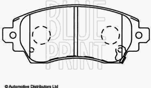 Тормозные колодки BLUE PRINT ADT342104 - Фото 1