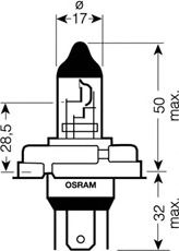 Лампа накаливания OSRAM 64183 (фара дальнего света, противотуманная фара) - Фото 1