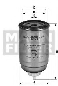 Топливный фильтр MANN WK 950/19