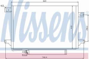 Радиатор кондиционера NISSENS 940054