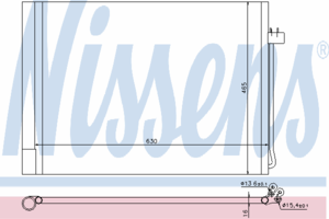 Радиатор кондиционера NISSENS 940058