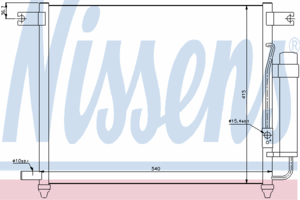 Радиатор кондиционера NISSENS 94641