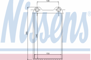 Радиатор отопителя NISSENS 70226
