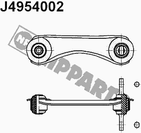 Рычаг подвески NIPPARTS J4954002