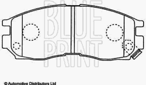 Тормозные колодки BLUE PRINT ADC44242 - Фото 1