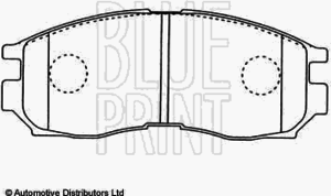 Тормозные колодки BLUE PRINT ADC44242 - Фото 2