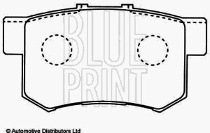 Тормозные колодки BLUE PRINT ADH24247 - Фото 1