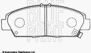 Тормозные колодки BLUE PRINT ADH24248 - Фото 1