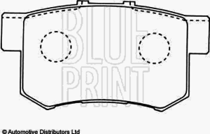 Тормозные колодки BLUE PRINT ADH24250 - Фото 1