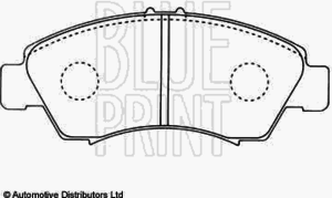 Тормозные колодки BLUE PRINT ADH24253 - Фото 1