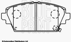 Тормозные колодки BLUE PRINT ADH24256 - Фото 1