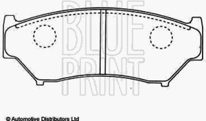 Тормозные колодки BLUE PRINT ADK84219 - Фото 2