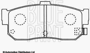 Тормозные колодки BLUE PRINT ADN14281 - Фото 1