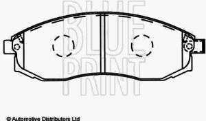 Тормозные колодки BLUE PRINT ADN14284 - Фото 1