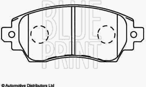 Тормозные колодки BLUE PRINT ADT342104 - Фото 2