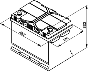Аккумулятор BOSCH 0 092 S40 260 S4 - Фото 2