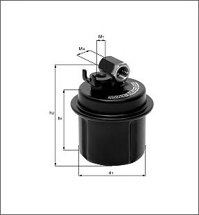 Топливный фильтр MAHLE KL 108