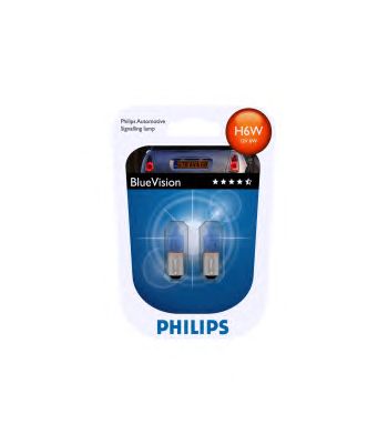 Лампа накаливания PHILIPS 12036 BVB2 BlueVision (стояночные огни/габаритный огонь, внутреннее освещение, лампа для чтения) - Фото 1