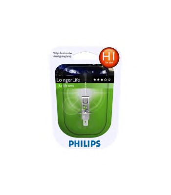 Лампа накаливания PHILIPS 12258 LLB1 (фара дальнего света, основная фара, противотуманная фара; Лампа накаливания, основная фара, фара с авт. системой стабилизации) - Фото 1
