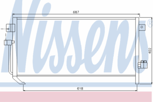 Радиатор кондиционера NISSENS 94848