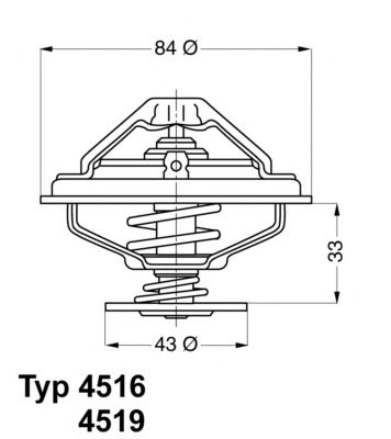 Термостат WAHLER 4519.95D