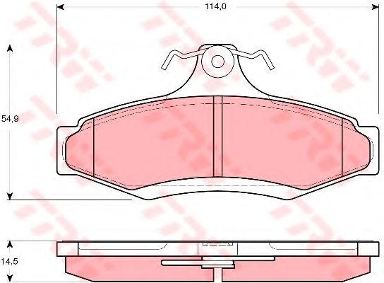 Тормозные колодки TRW GDB3172